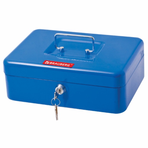 Ящик для денег Brauberg, синий фото 3